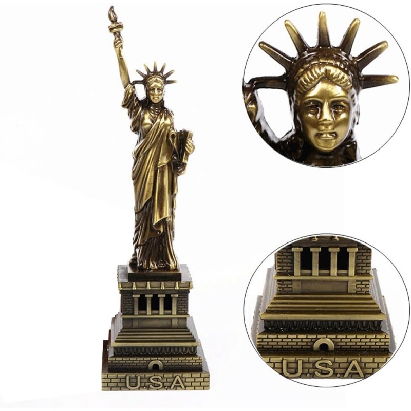 Statue of Liberty Handmade Artware Model Decoration -Antique Brass ( 7.1 inch)