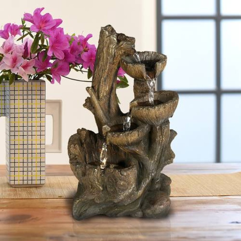 10.8inches high Indoor Desktop Woodland Tree Trunk...